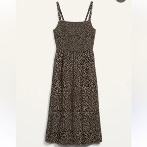 Leopard Print Midi Dress